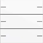 Gira 575303 Wippenset 3-voudig voor tastsensor 4 System 55 Zuiver wit glanzend