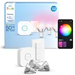 Philips Hue Essential Starterkit: 3 GU10 lampen + dimmer switch + Bridge