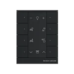 Busch Jaeger SB-F-8.0.11-885 Free@home Tenton 8-voudig Zwart mat
