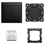 Busch Jaeger 6716/03 UJ-915 Friends of Hue Smart switch Busch Balance 3-stuks Mat zwart (complete set)