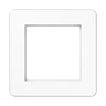 Jung AF 581BF WW A range A Flow Afdekraam 1-voudig Alpine wit
