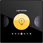 Niko 550-18001 Digital black Geconnecteerd personaliseerbaar bedieningsscherm voor Niko Home Control 24V
