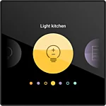 Niko 551-18001 Digital black Geconnecteerd personaliseerbaar bedieningsscherm voor Niko Home Control 230V
