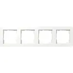 Gira 0214151 E1 Afdekraam 4-voudig Zuiver wit mat