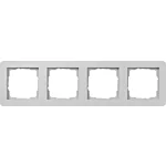 Gira 0214154 E1 Afdekraam 4-voudig Grijs mat
