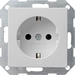 Gira 4466015 Systeem 55 Wandcontactdoos met randaarde 16 A 250 V~ Grijs mat