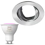 Inbouwspot Lumiance Inclusief Hue White en Color (GU10) Geborsteld aluminium