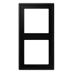 Jung LS 982 SWM Afdekraam voor horizontale en verticale combinatie 2-voudig Grafietzwart mat