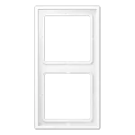 Jung LS 982 WWM Afdekraam voor horizontale en verticale combinatie 2-voudig Sneeuwwit mat