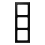 Jung LS 983 SWM Afdekraam voor horizontale en verticale combinatie 3-voudig Grafietzwart mat