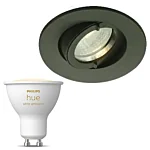 Inbouwspot Lumiance IP44 Outdoor Inclusief Hue White Ambiance (GU10) Antraciet (Outdoor)