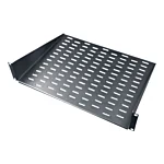 Minkels A000H-000002-900 Halfzwevend geperforeerd 19 inch plateau 12KG D250 2U Zwart 
