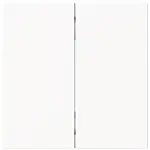 Busch Jaeger 6736 FoH-44M Bedieningswip 2-voudig voor serie Busch-art linear Studiowit mat