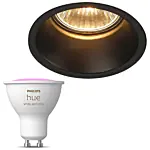 Inbouwspot SLV Horn-1 inclusief Hue White and Color Ambiance (GU10) Zwart