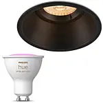 Inbouwspot SLV Horn-O inclusief Hue White and Color Ambiance (GU10) Zwart