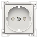Niko 101-66901 Afwerkingsset voor stopcontact met randaarde en beschermingsafsluiters White
