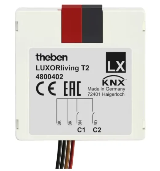  Theben 4800402 LUXORliving T2 2-voudige toetsinterface