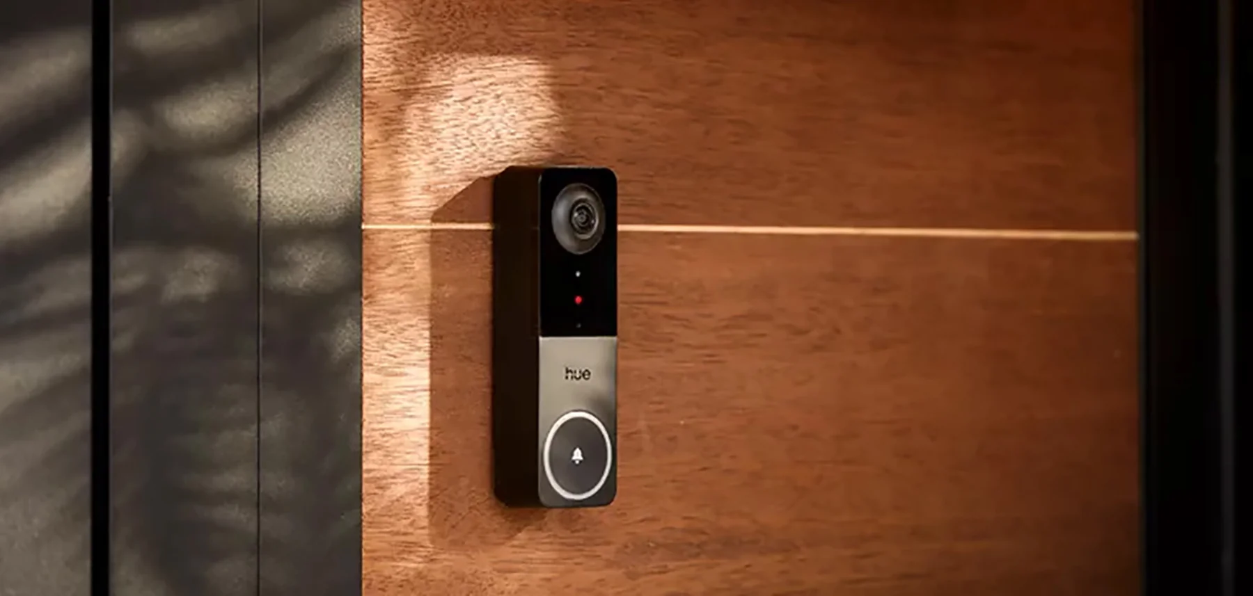 Philips Hue videodeurbel bij een voordeur
