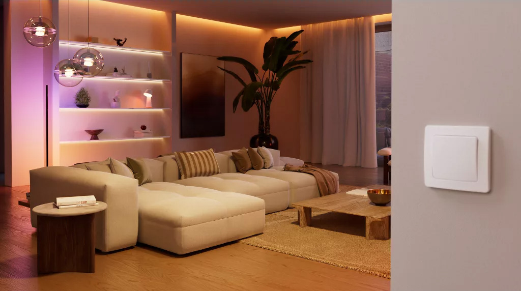 Philips Hue bedrade wandschakelaarmodule kopen Philips Hue bedrade wandschakelaarmodule inbouwmodule
