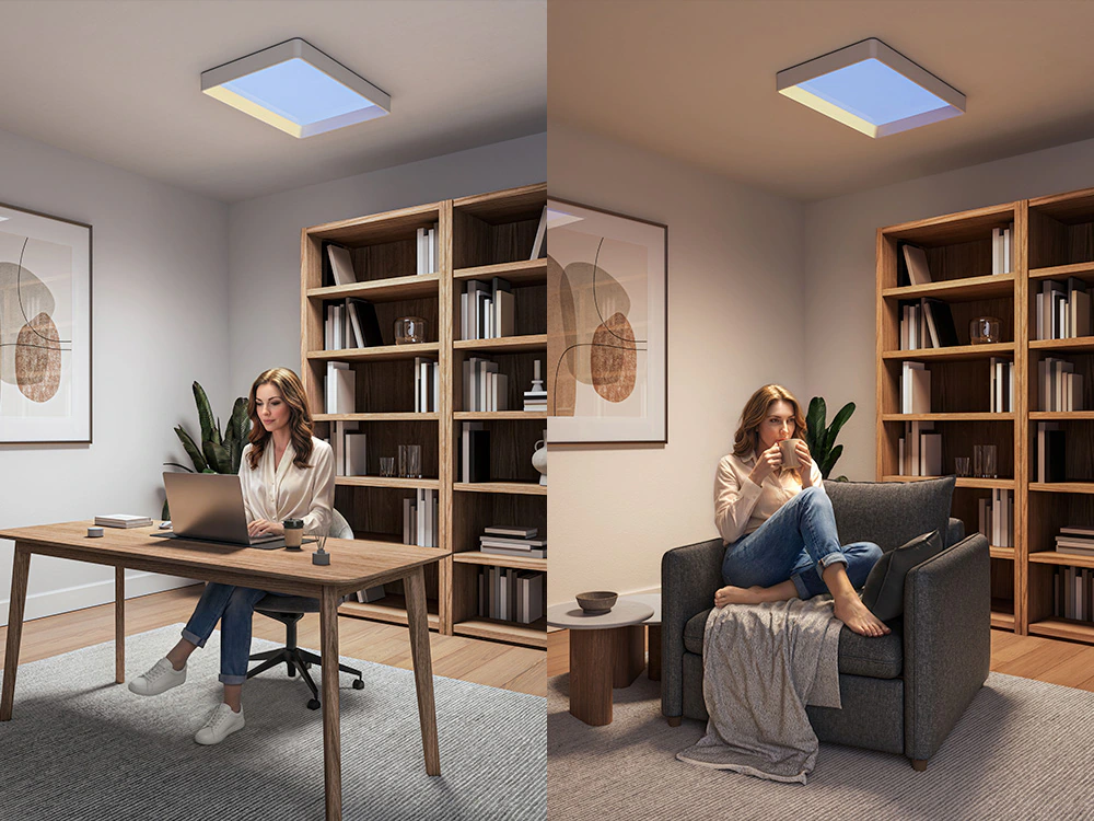 Philips Skylight BioUp past het licht aan op concentratie en ontspanning