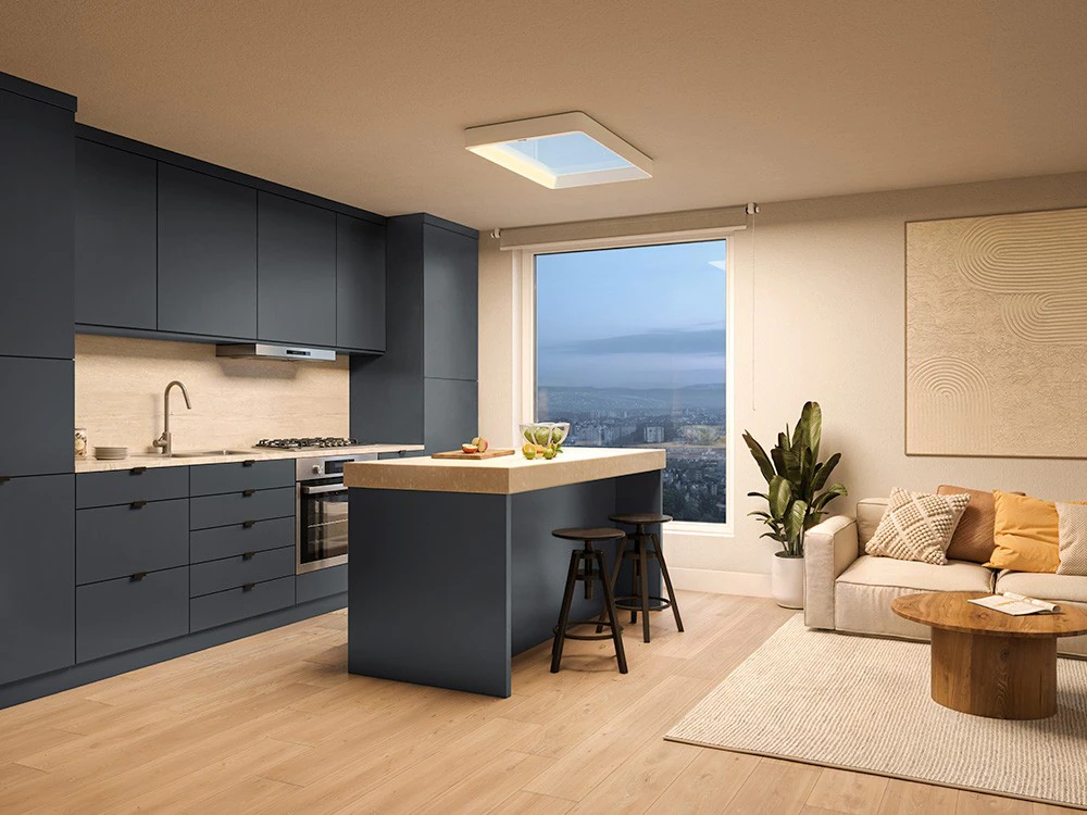 Philips Skylight boven een keukeneiland